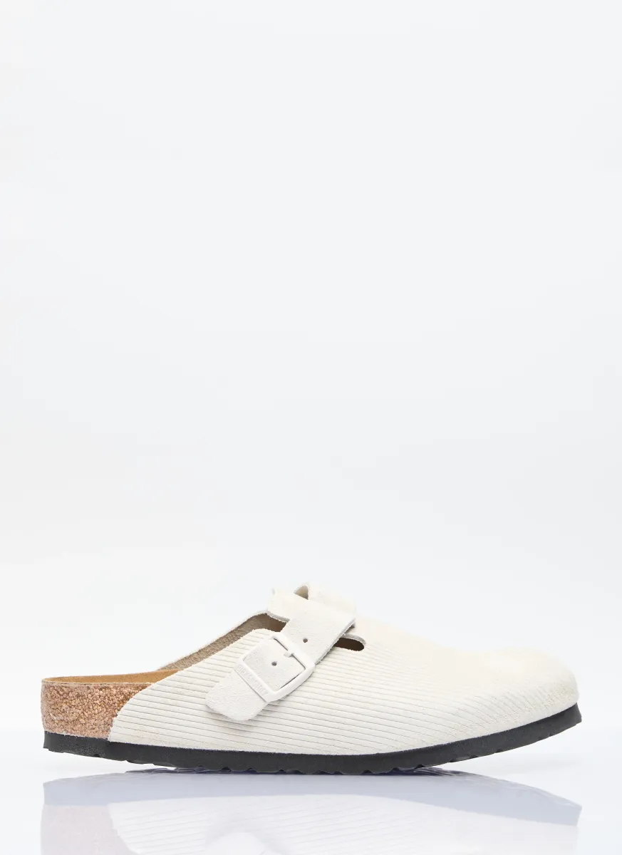 Embossed Boston Mules