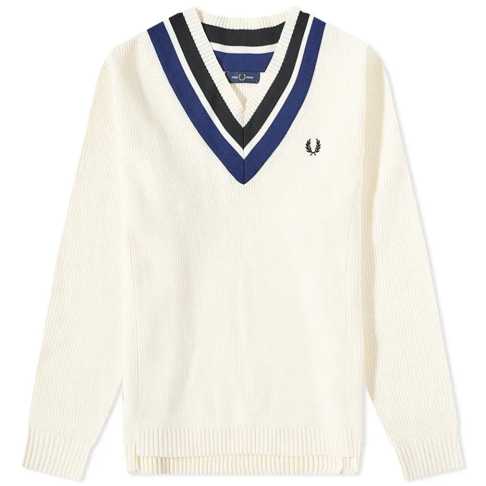 Striped V-Neck Jumper