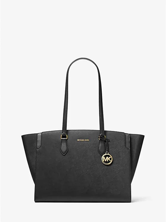 Becca Large Saffiano Leather Tote Bag
