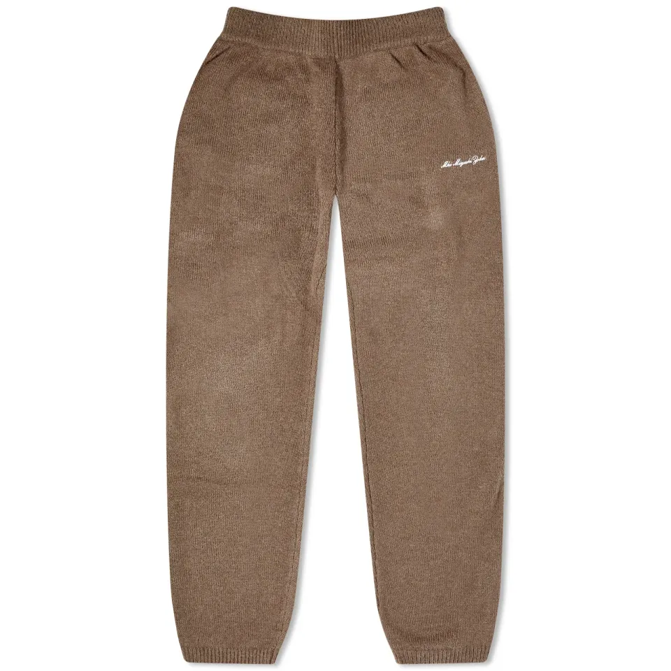 Mohair Blend Knit Sweatpants