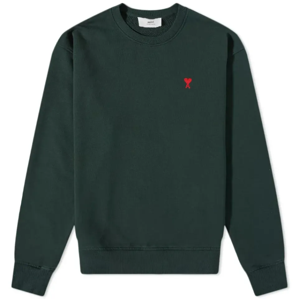 AMI Small A Heart Crew Sweat