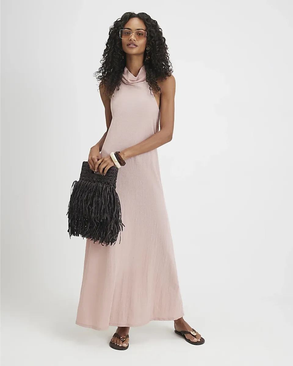 Halter Neck Maxi Dress