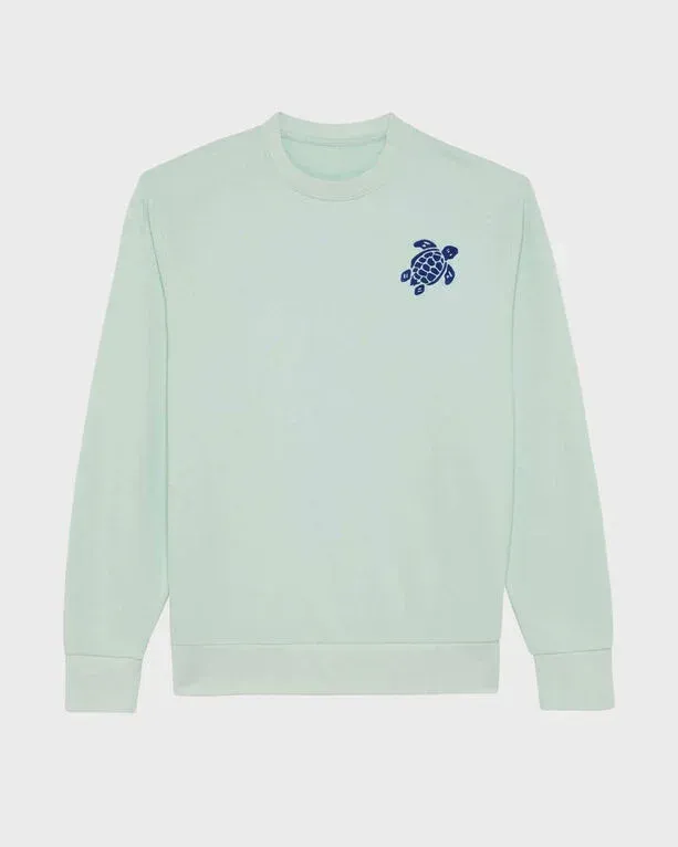 Men Crewneck Cotton Sweatshirt Turtle