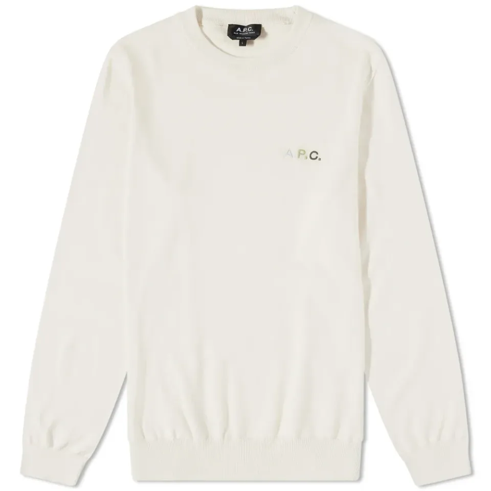A.P.C Sylvain Logo Crew Knit