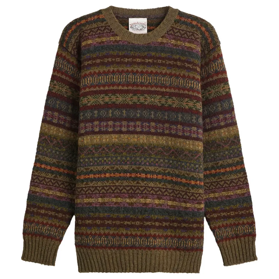 Jamieson's of Shetland Fair Isle Crew Knit