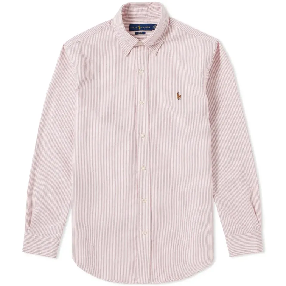 Button Down Stripe Oxford Shirt