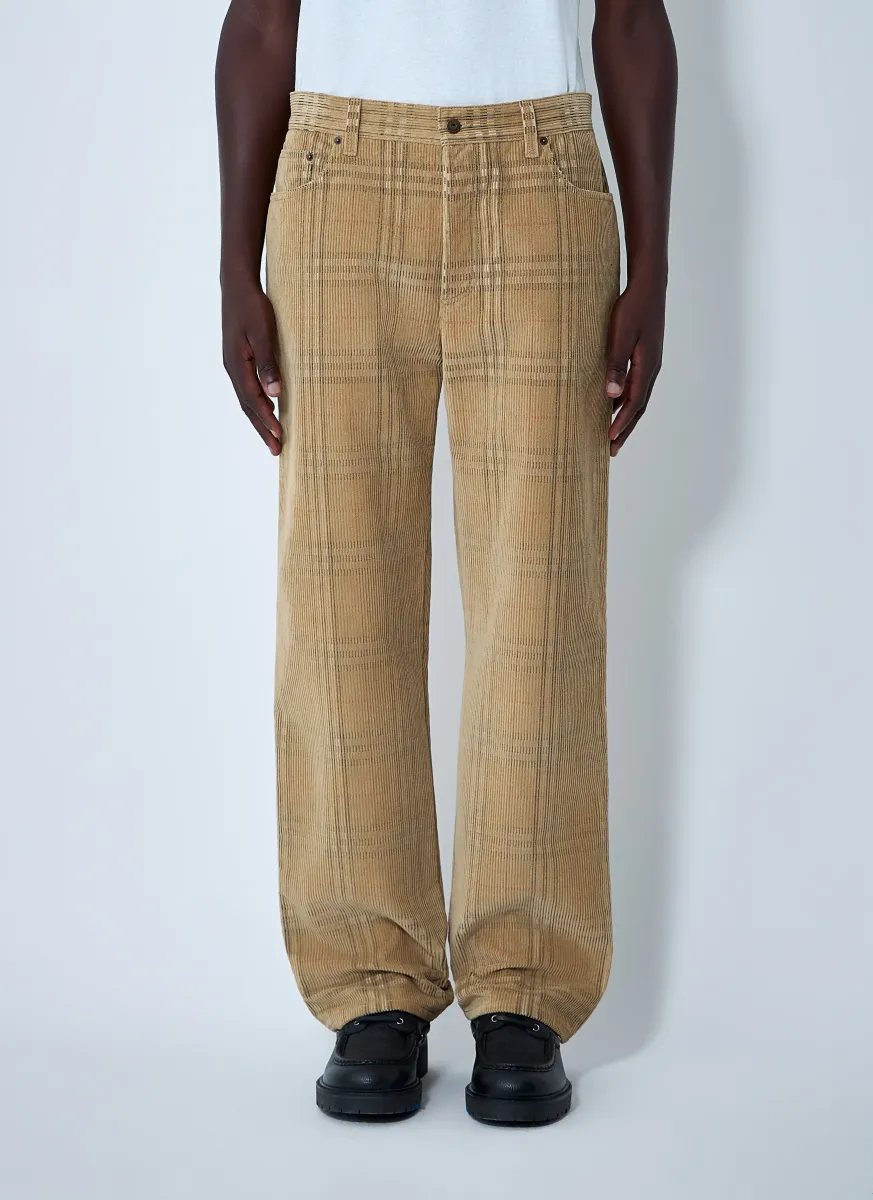 Cotton Check Pants