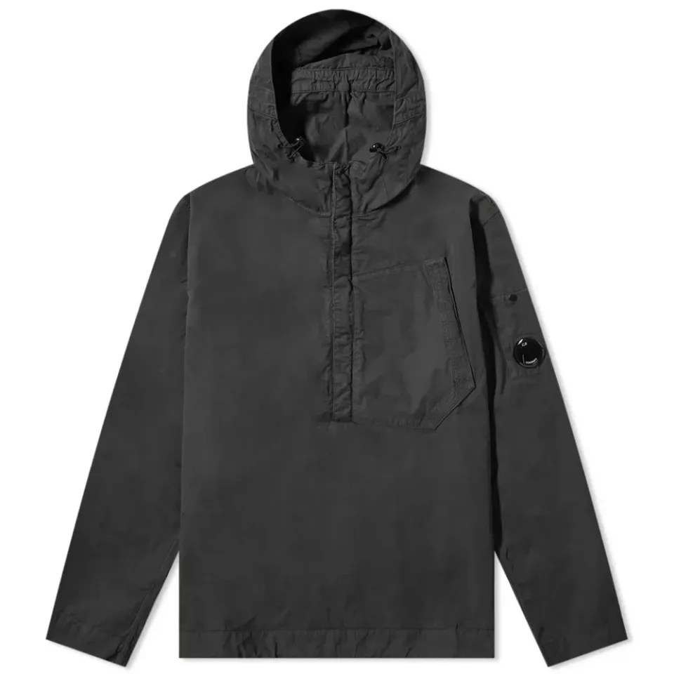 Quarter Zip Popover Hooded Overshirt