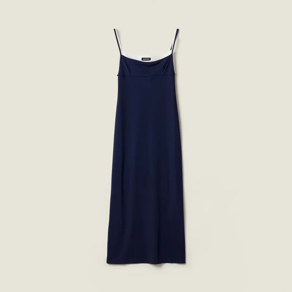 Stretch jersey midi-dress