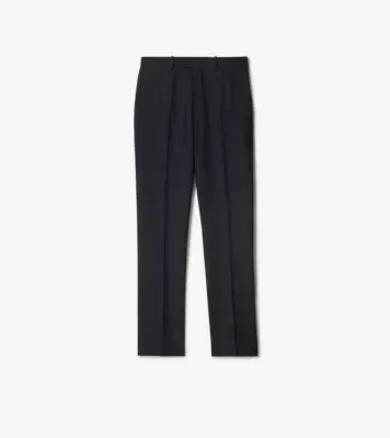 Wool Tailored Trousers in Navy