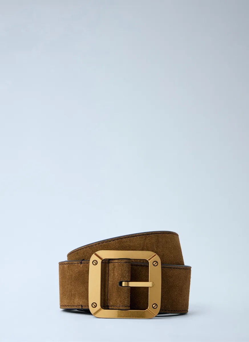 Square Buckle Reversible Belt
