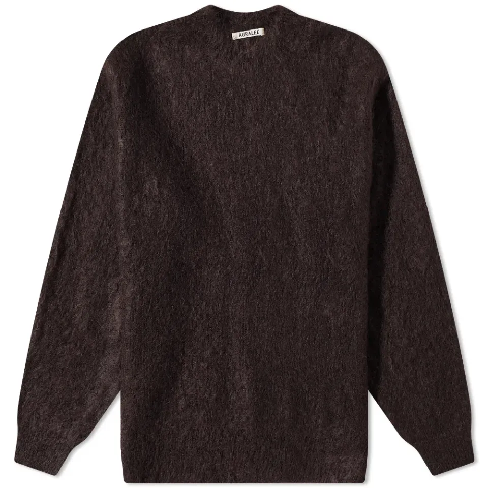 Brushed Mohair Crew Knit