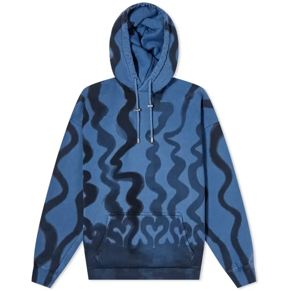 Wavy Print Hoodie