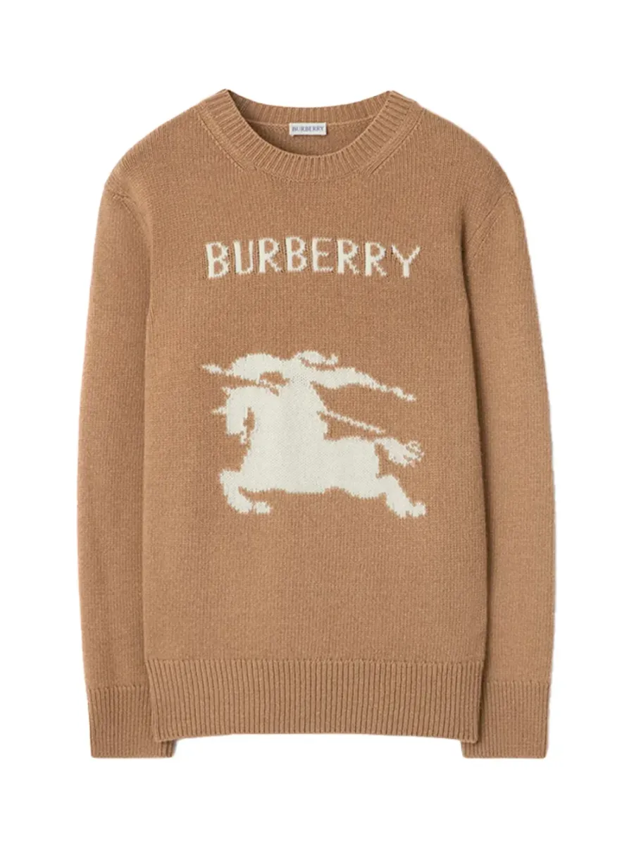 Men EKD Wool Cashmere Sweater Camel