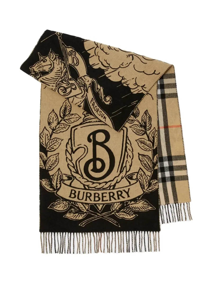 Stormy Knight Reversible Scarf Sand
