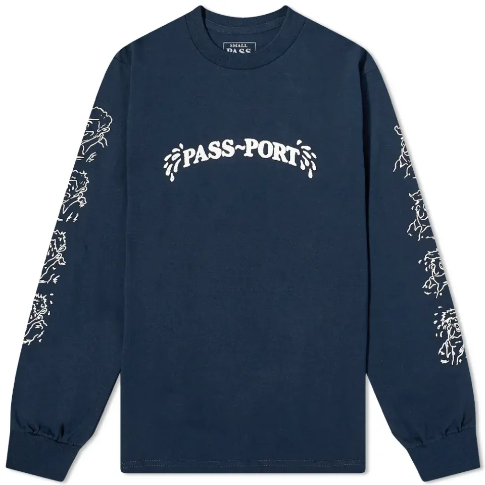 Pass-Port Long Sleeve Sweat Logo T-Shirt