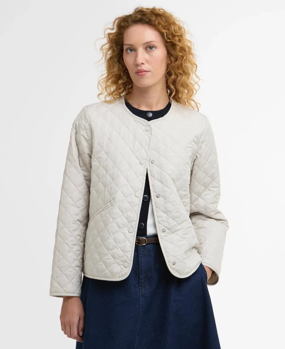 Cashel Collarless Quilted Jacket