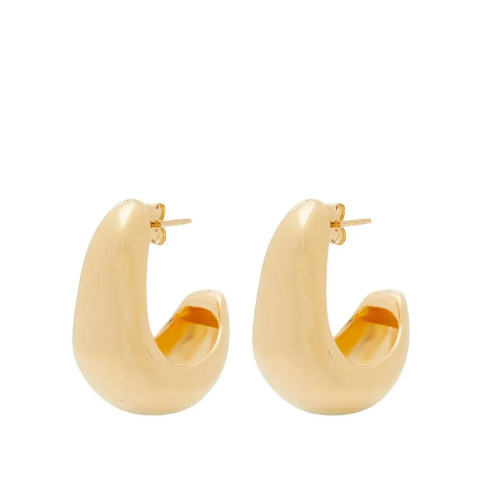 Organic Dome Hoop Earrings