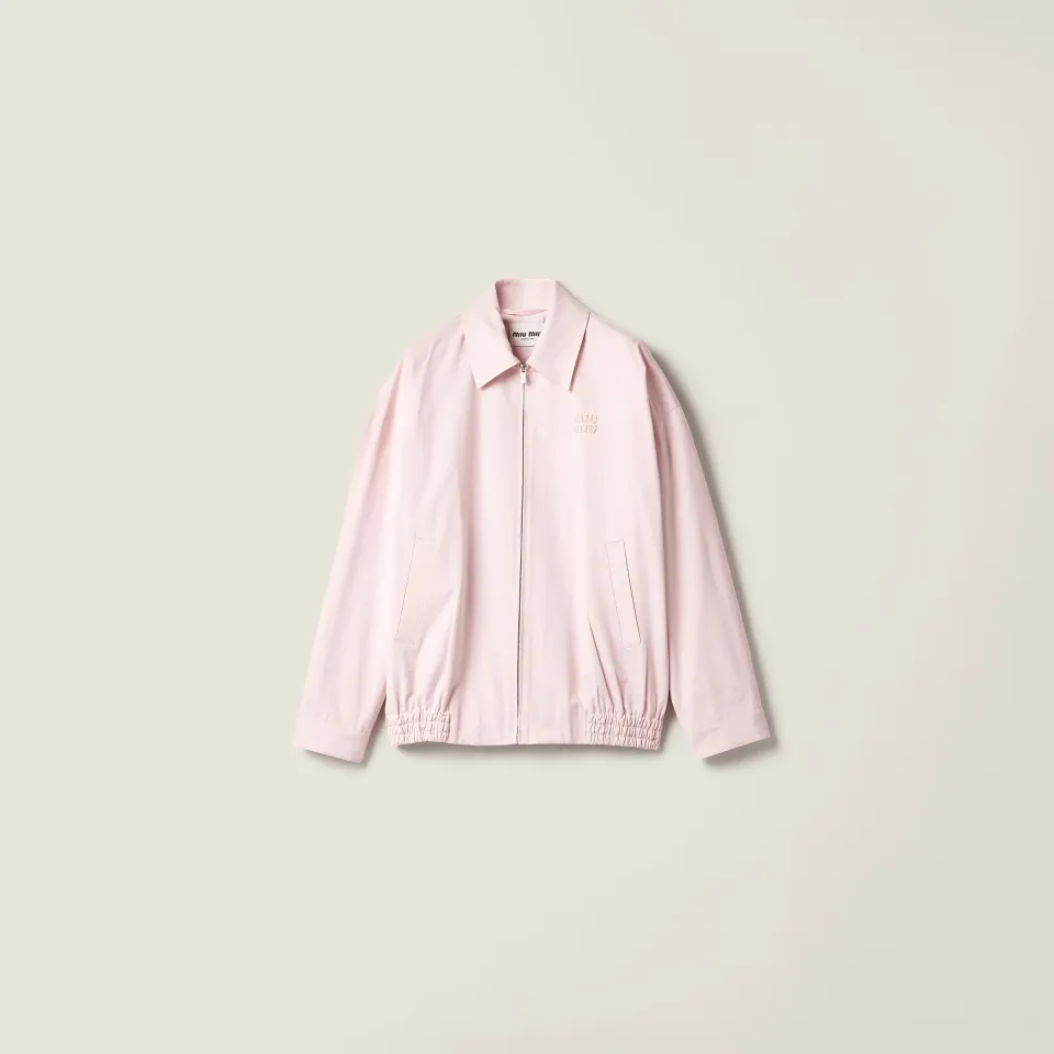 Poplin blouson jacket
