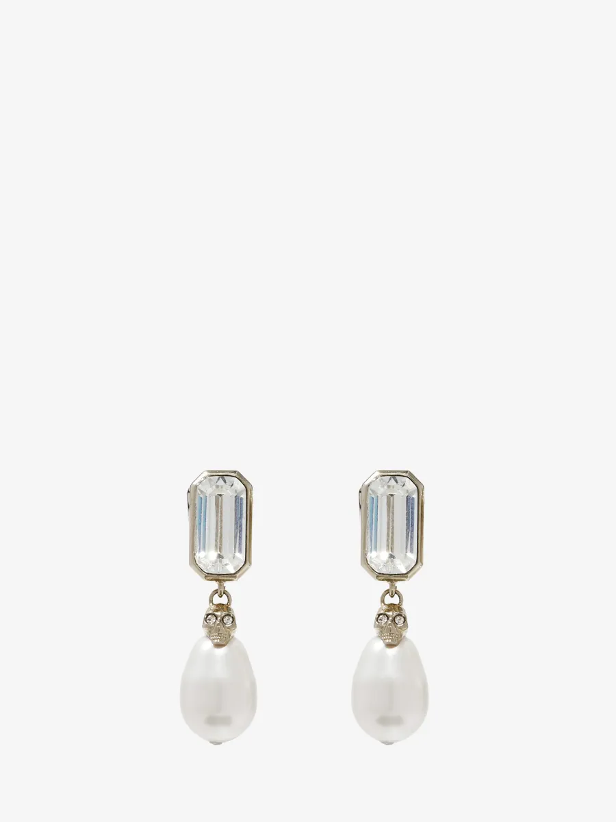 Skull & Crystal Earrings
