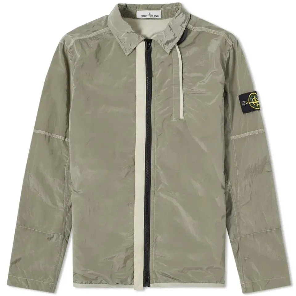 Nylon Metal Zip Shirt