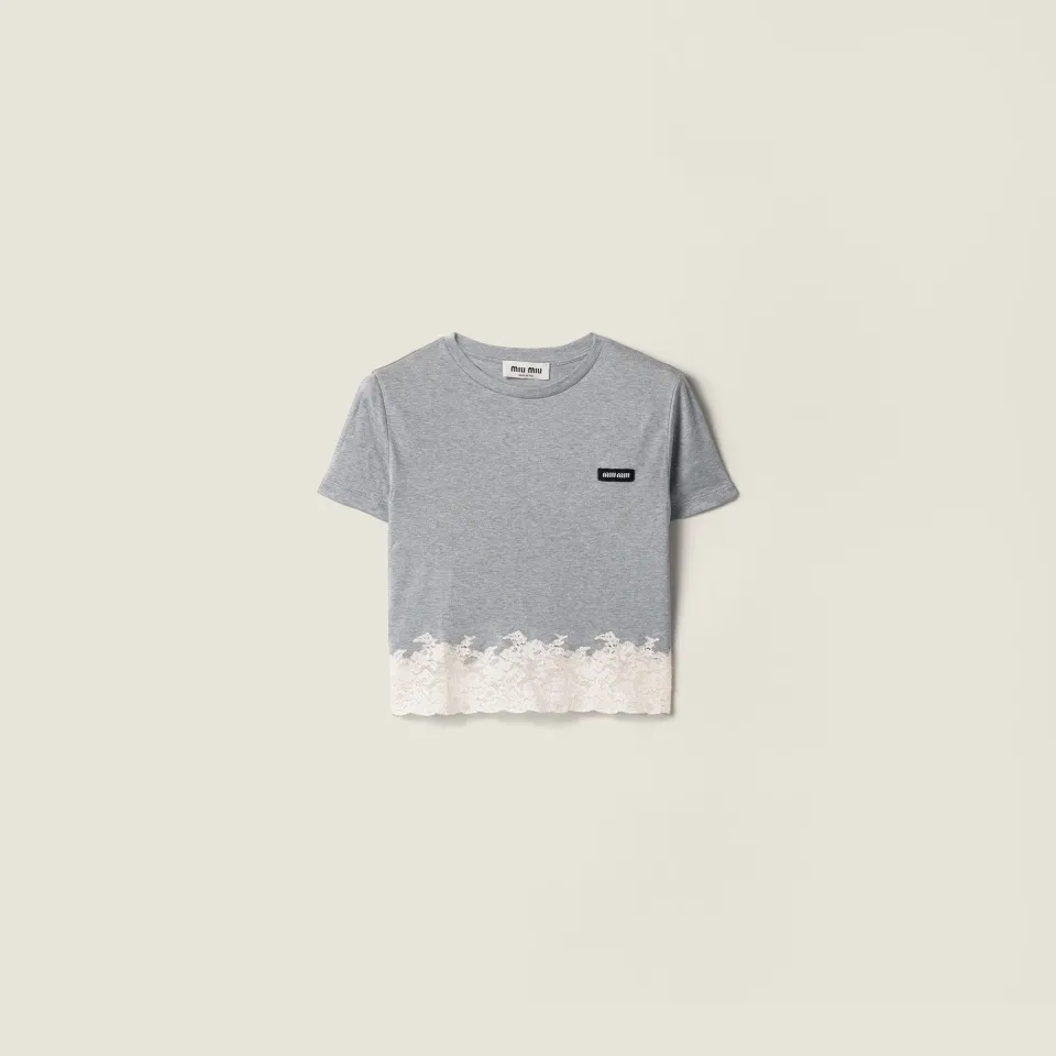 Silk jersey top