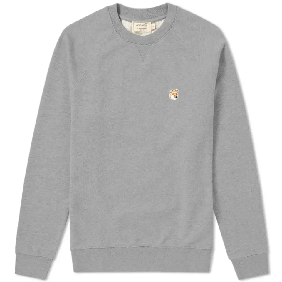 Maison Kitsuné Fox Head Patch Crew Sweat