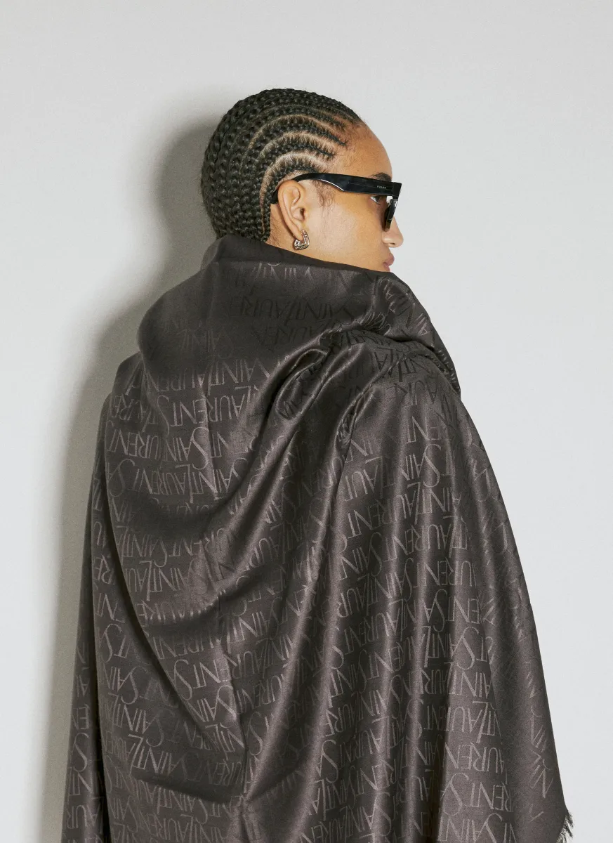 Logo Jacquard Square Scarf