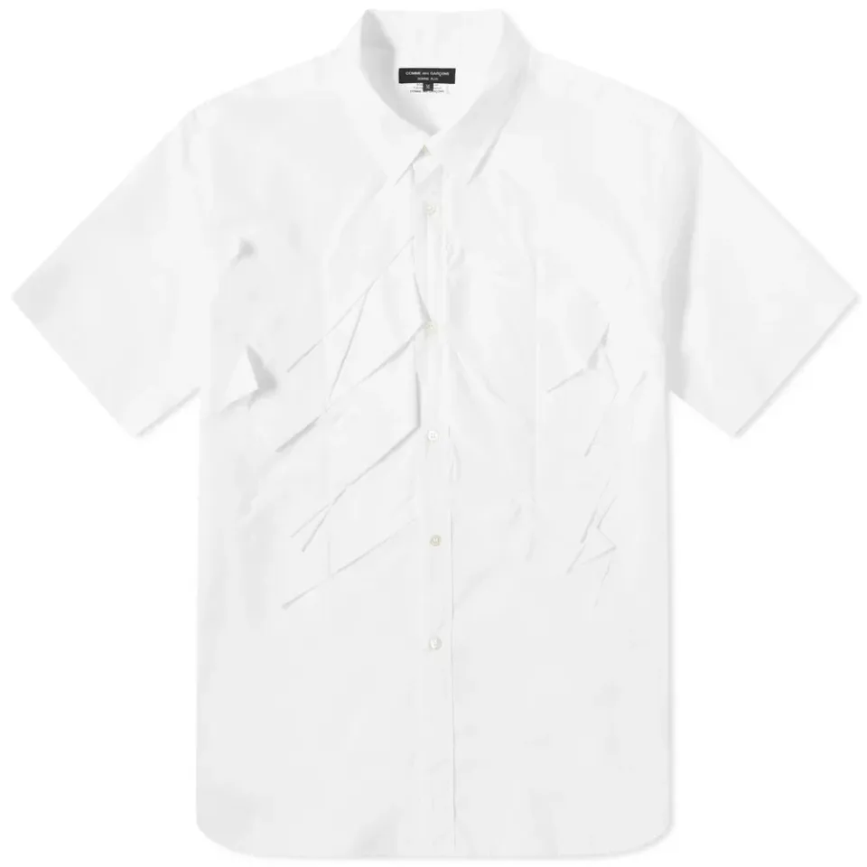 Comme des Garcons Homme Plus Short Sleeve Overlayed Pleats S