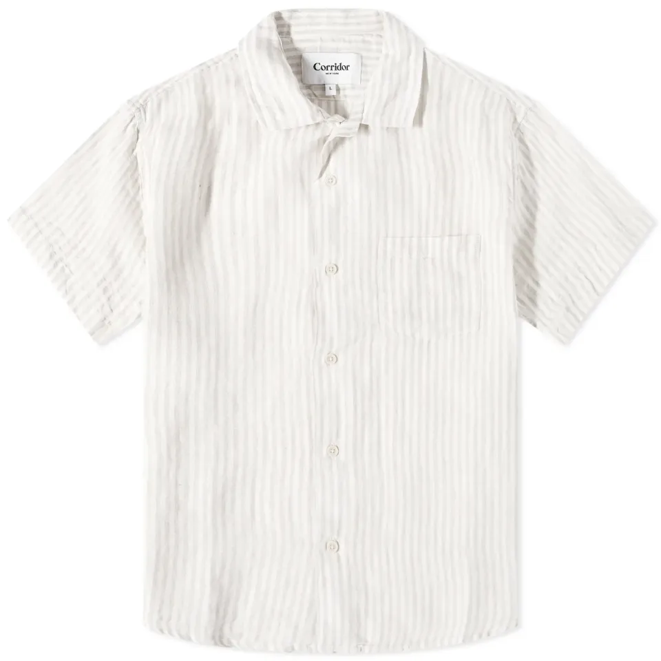 Linen Stripe Vacation Shirt