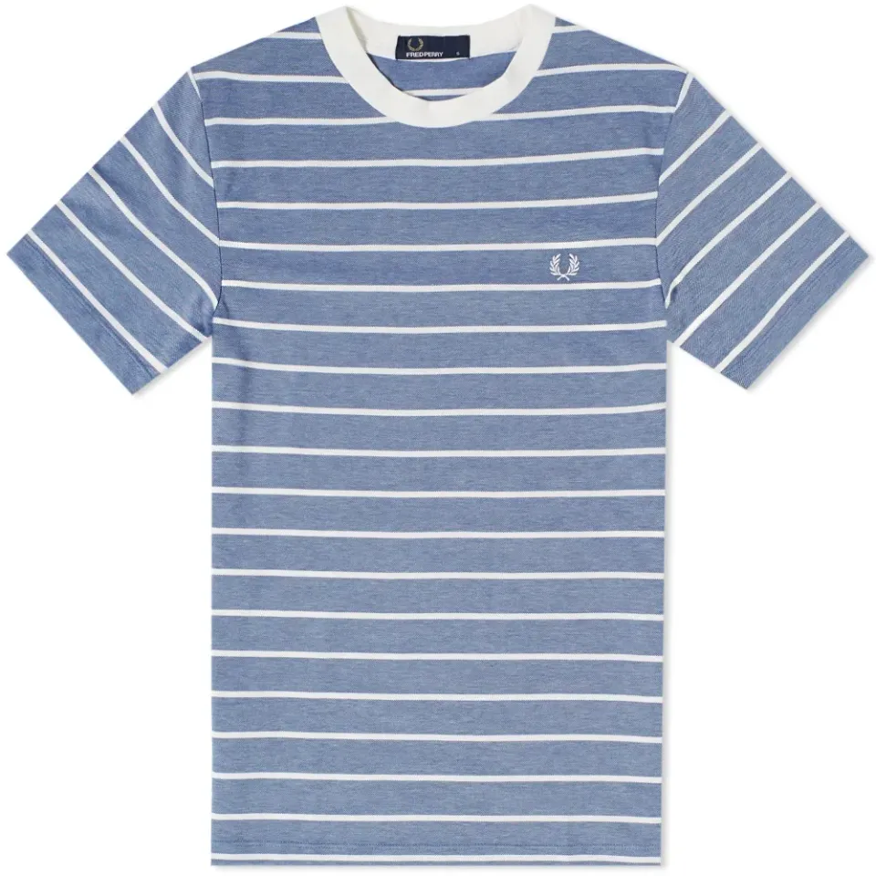 Fred Perry Oxford Stripe Pique Tee