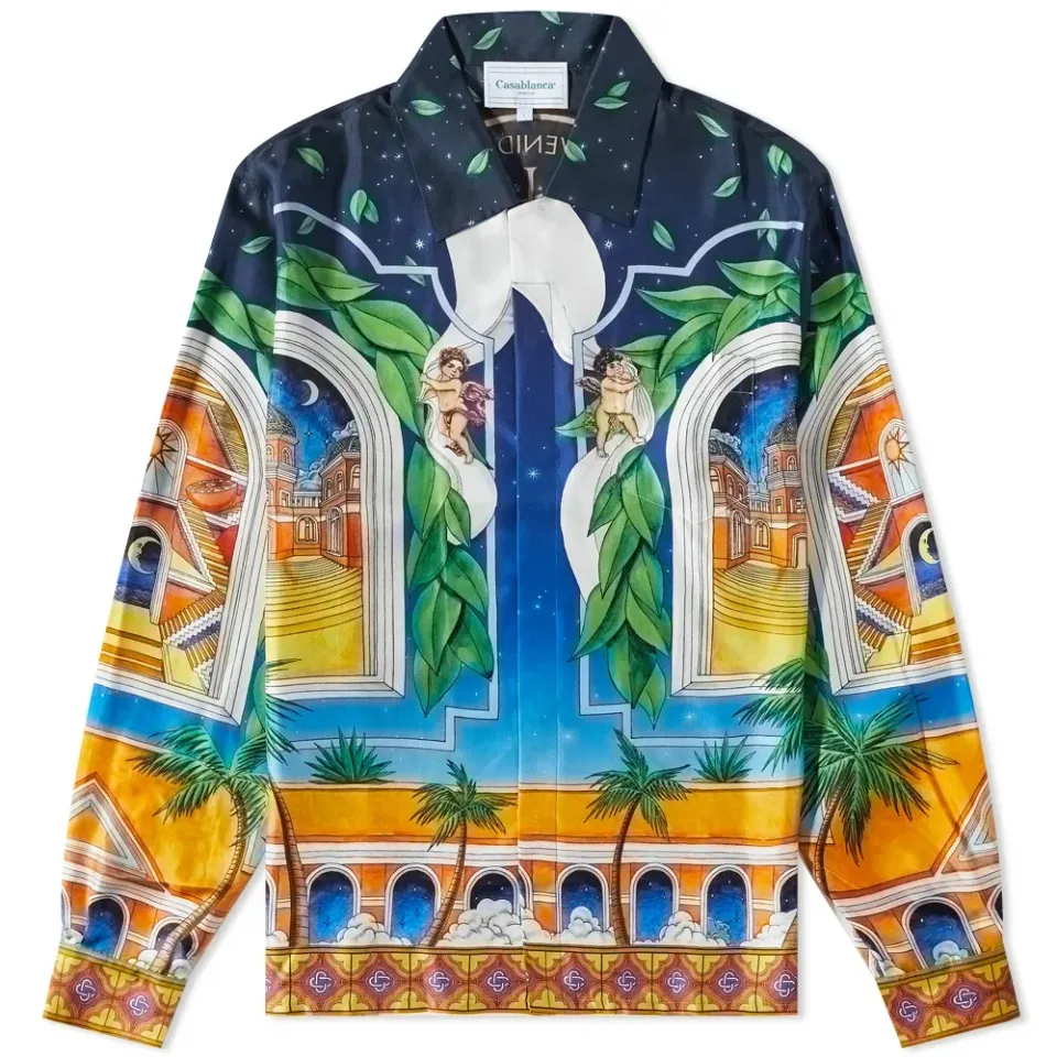 Maison D'Ete Long Sleeve Silk Shirt