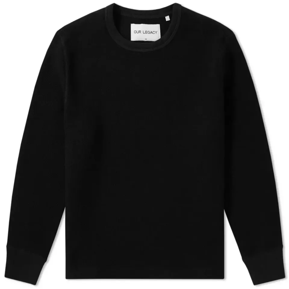 SPLASH Open Chunky Waffle Sweat