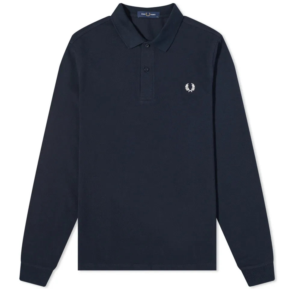 Long Sleeve Plain Polo