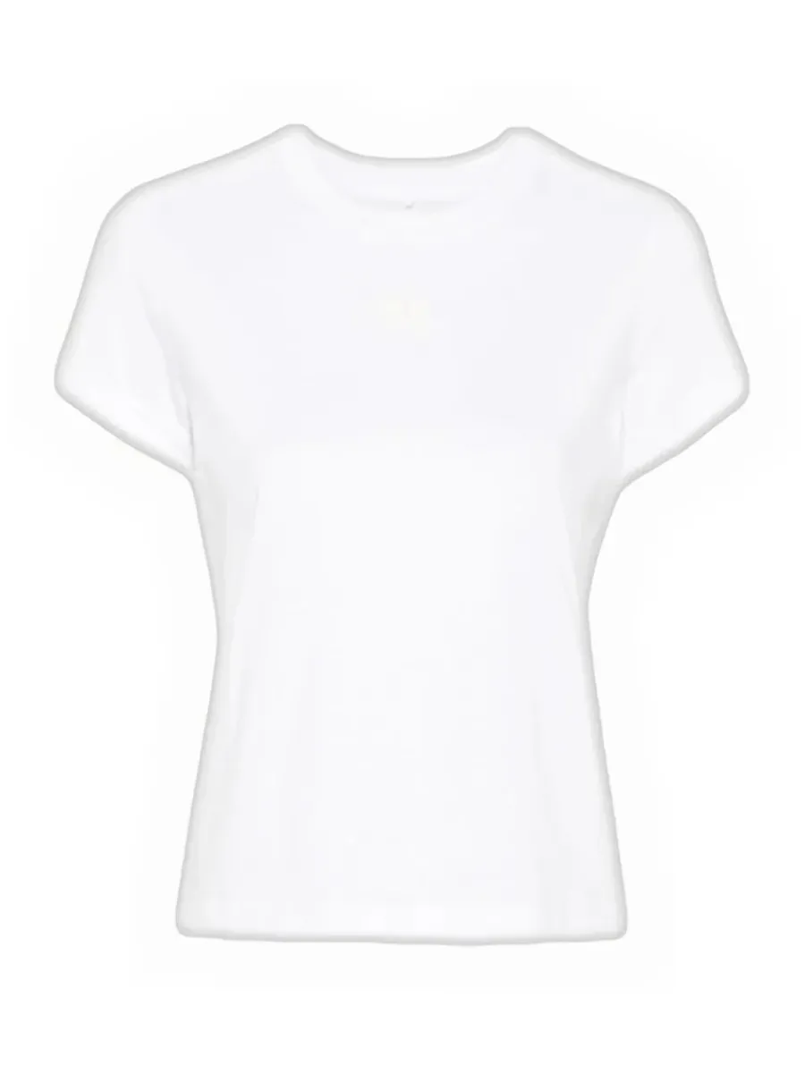 Logo Print Cotton T-Shirt White