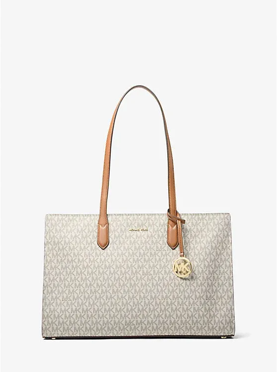 Scarlett Medium Signature Logo Tote Bag