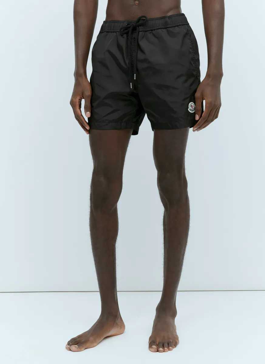 Logo Patch Swim Shorts