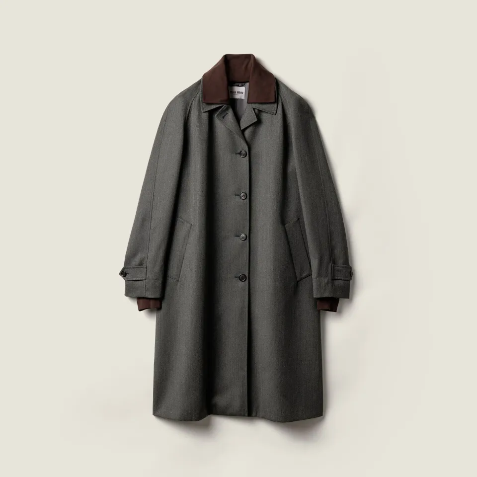 Single-breasted coat in Cover fabric