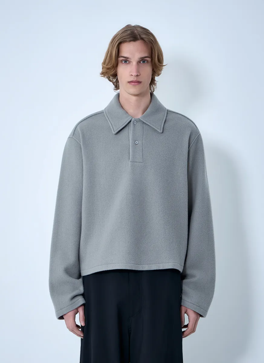 Oversized Polo Knit Jumper