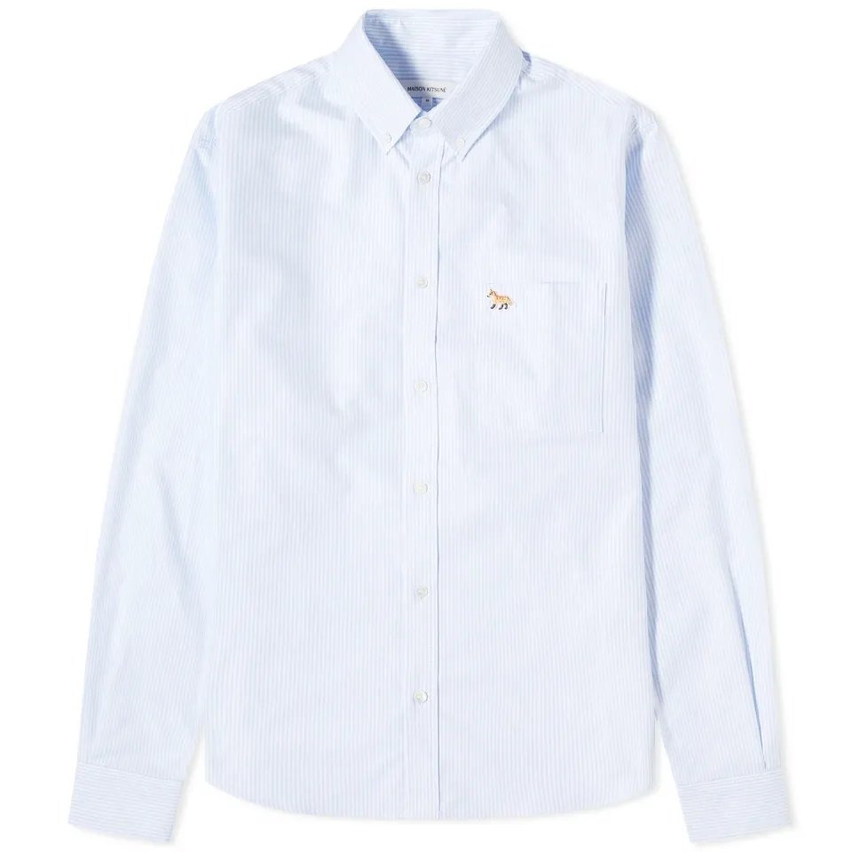 BD Striped Oxford Shirt With Baby Fox