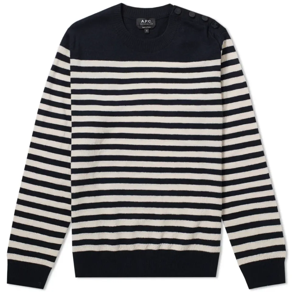 A.P.C. Skye Stripe Crew Knit