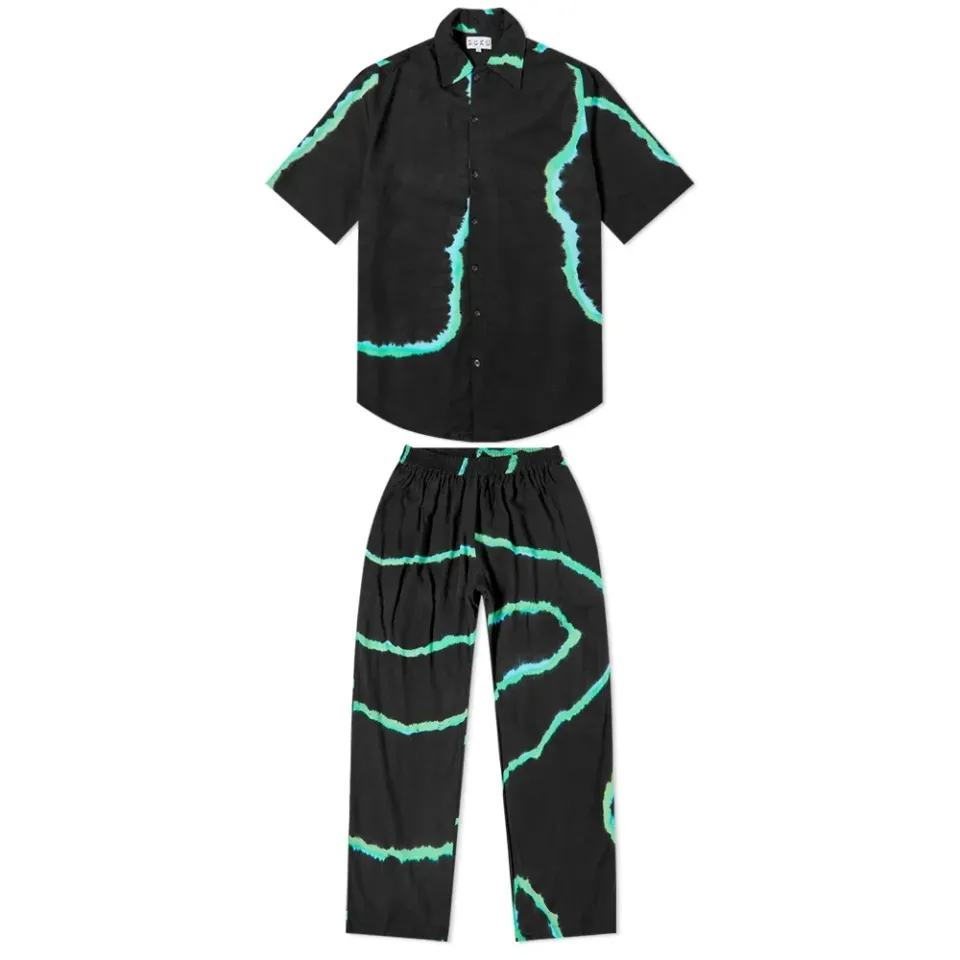 Dusk Print Short Sleeve Shirt & Trouser Set