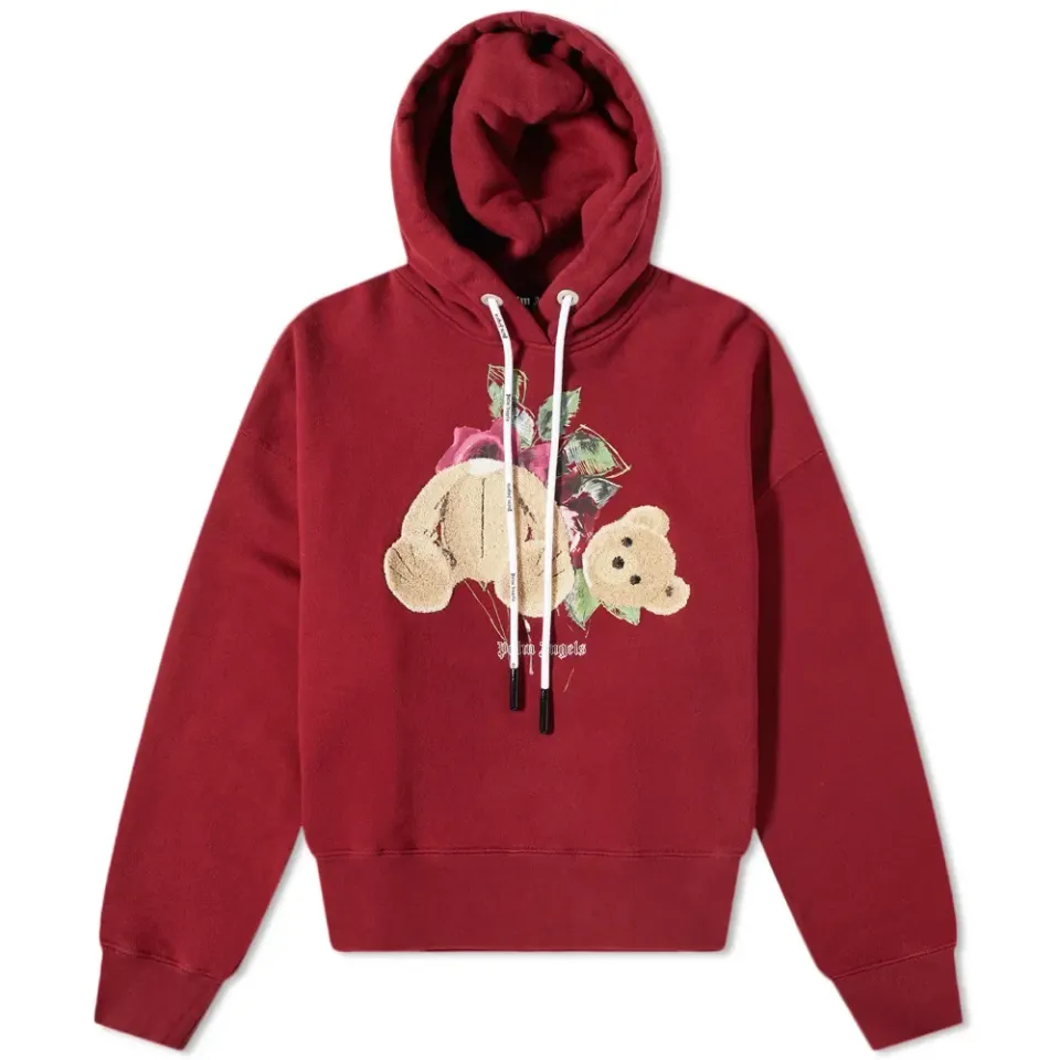 END. x Palm Angels Bear Rose Hoodie