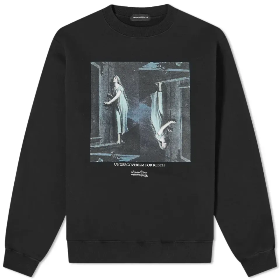 Girl Print Logo Crew Sweat