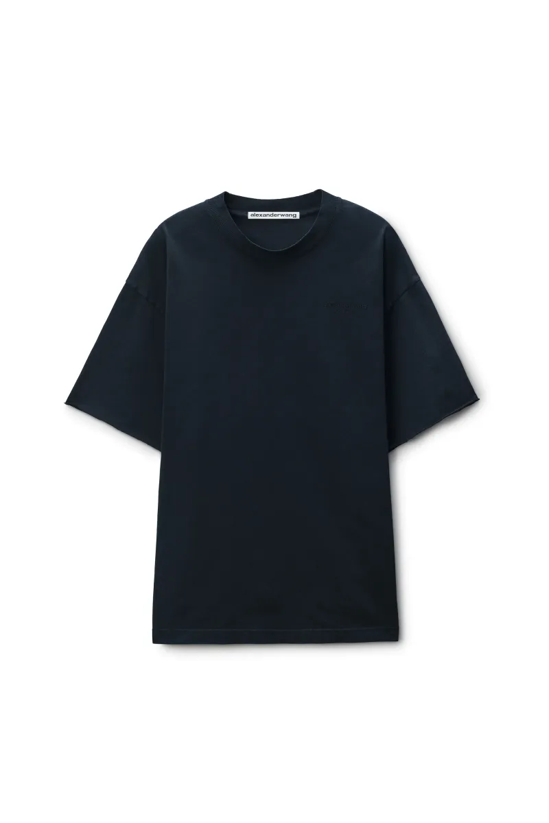 Black Cotton Logo T-Shirt
