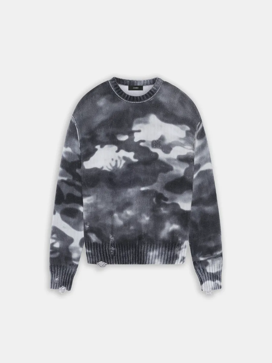 CAMO SWEATER - Grey