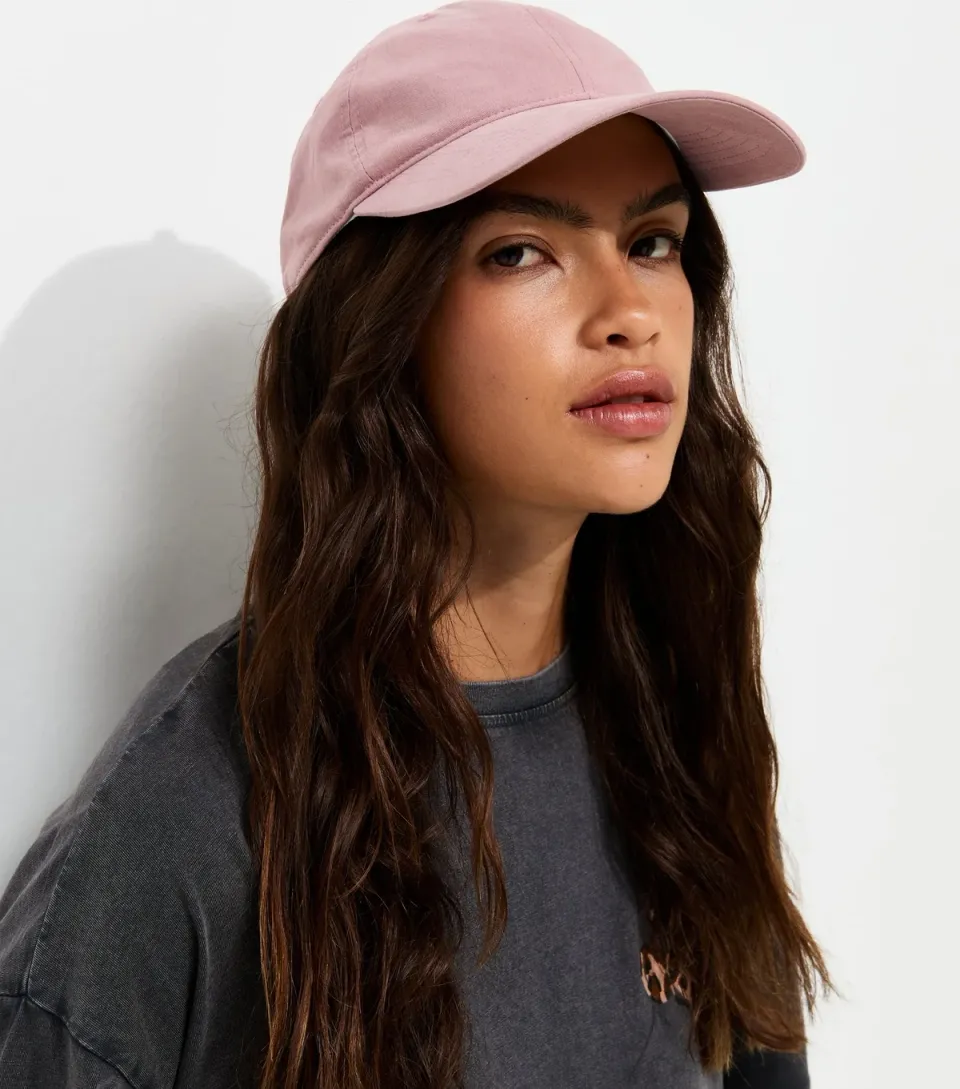 Light Pink Topstitched Cap