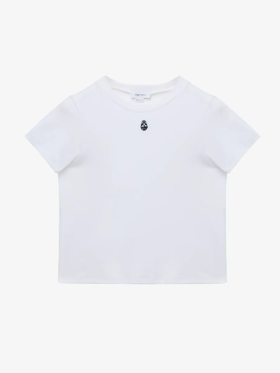 Embroidered Skull T-Shirt