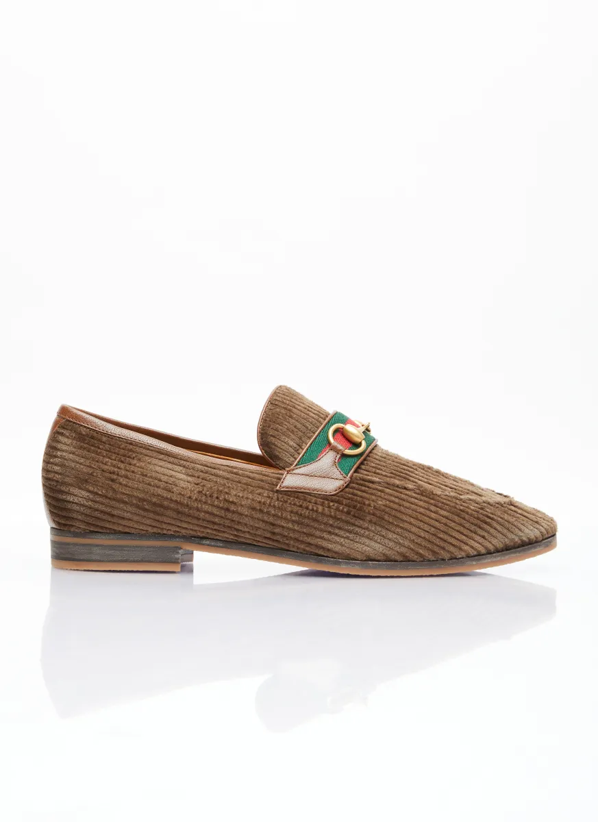 Horsebit Corduroy Loafers