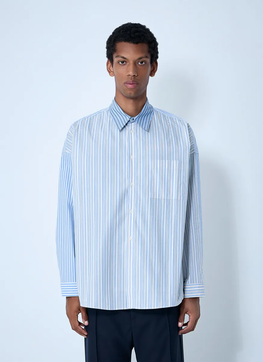 Striped Button-Down Shirt